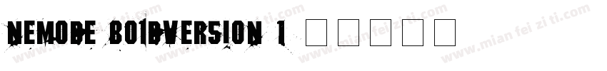 nemode BoldVersion 1字体转换